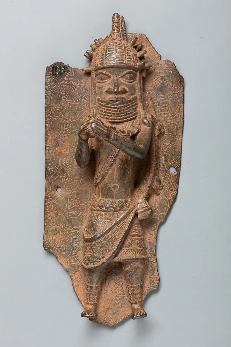 Relief Plaque: Dignitary with Rattle
