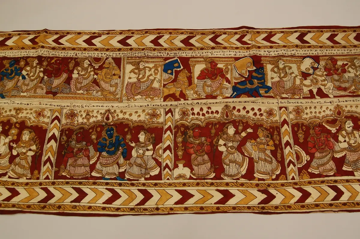 Tuch mit rel. Szenen