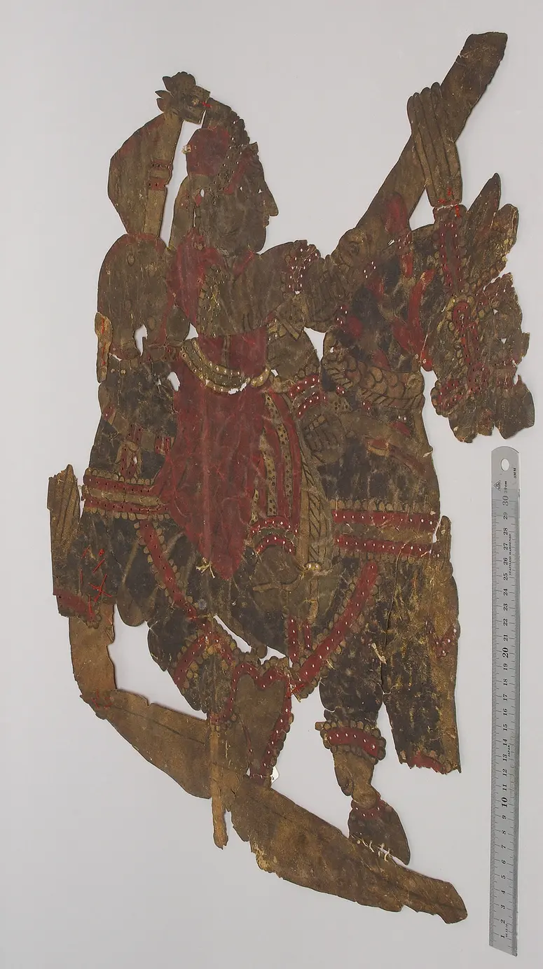 Schattenspielfigur Krieger