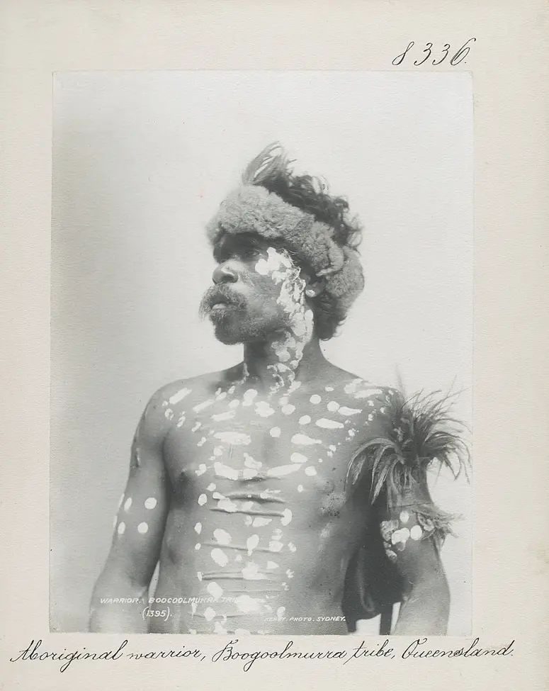 Aboriginal warrior, Boogoolmurra tribe, Queensland