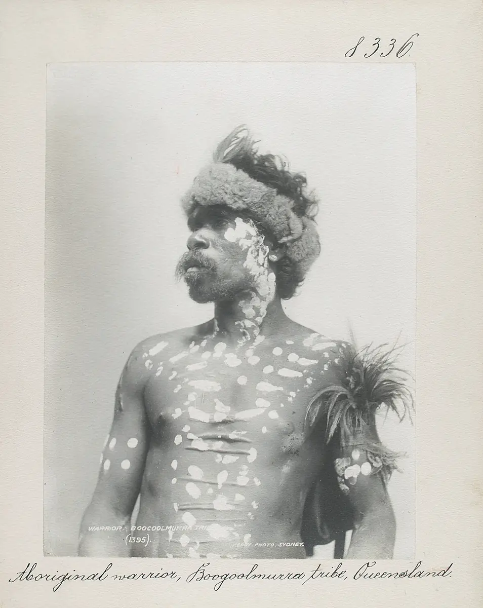 Aboriginal warrior, Boogoolmurra tribe, Queensland
