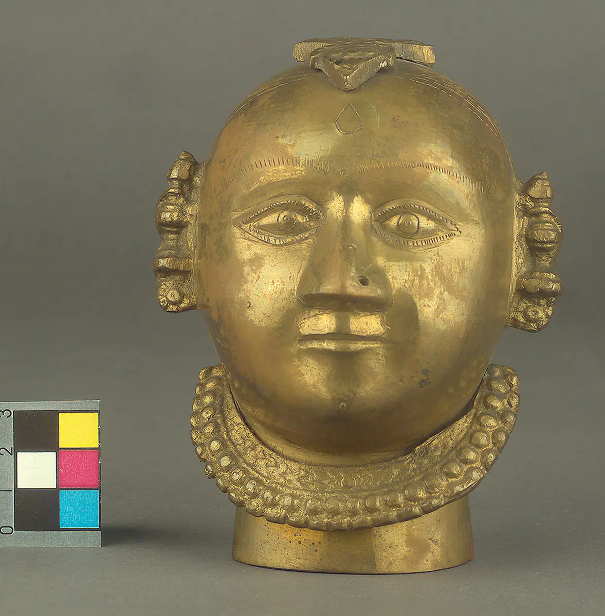 Messingfigur Kopf