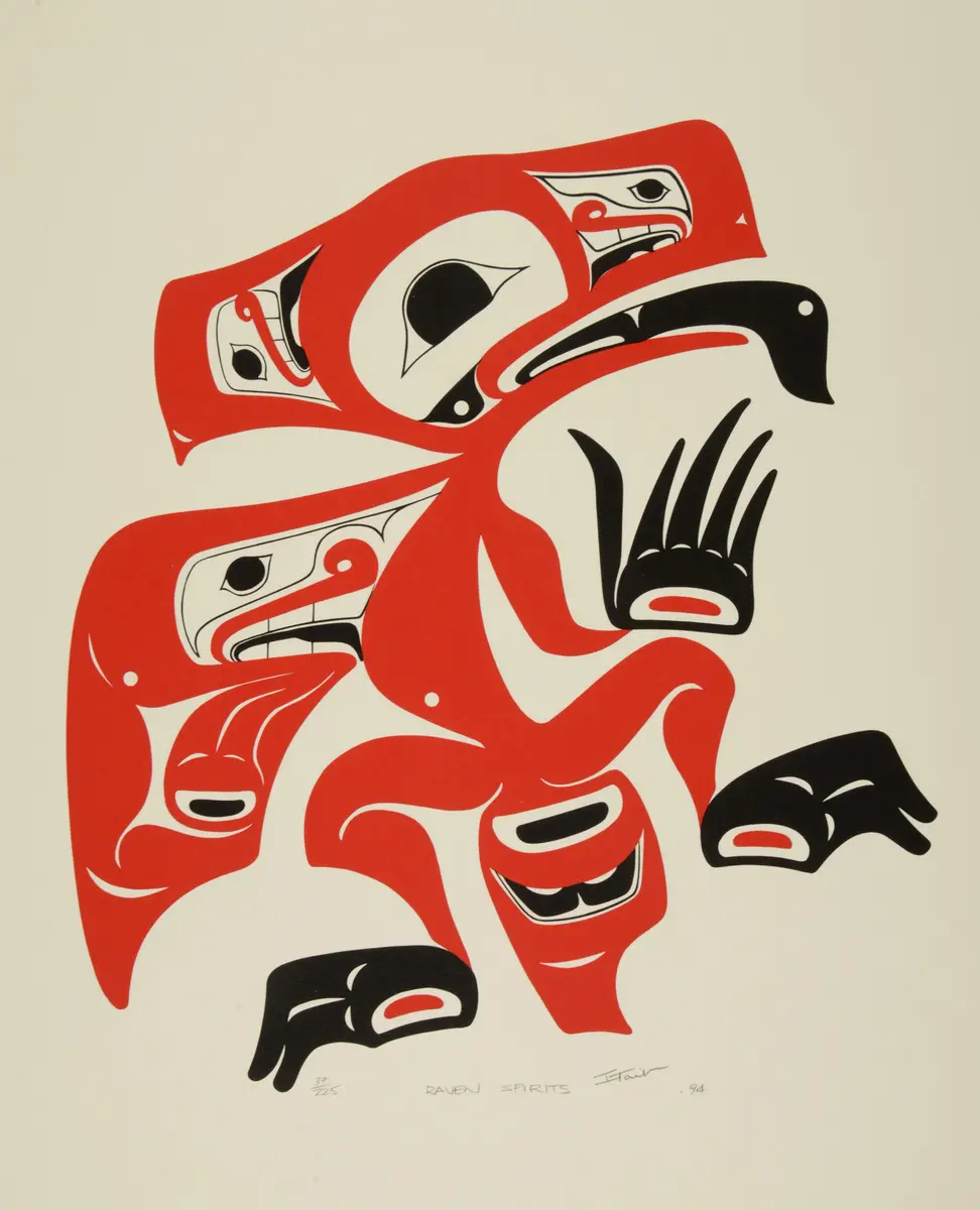 Siebdruck „Raven Spirit