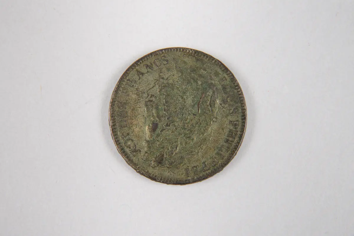 Gefälschte 5 Francs-Münze