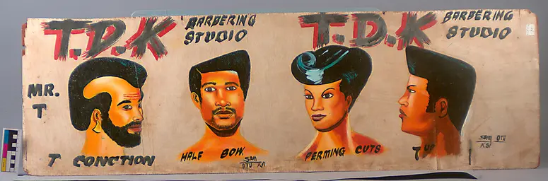 Friseurschild T.D.K. Barbering Studio