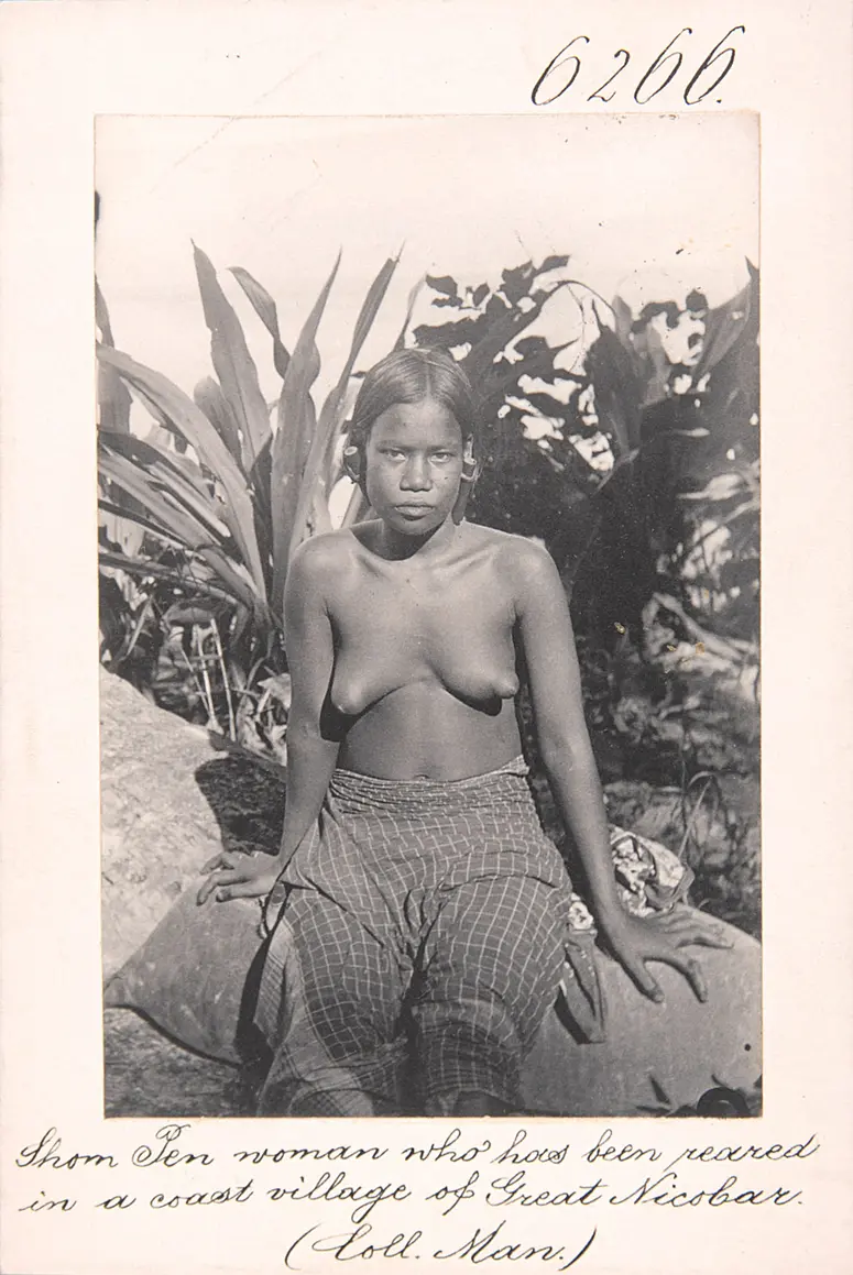Shom Pen woman who has been reared in a coast village of Great Nicobar
