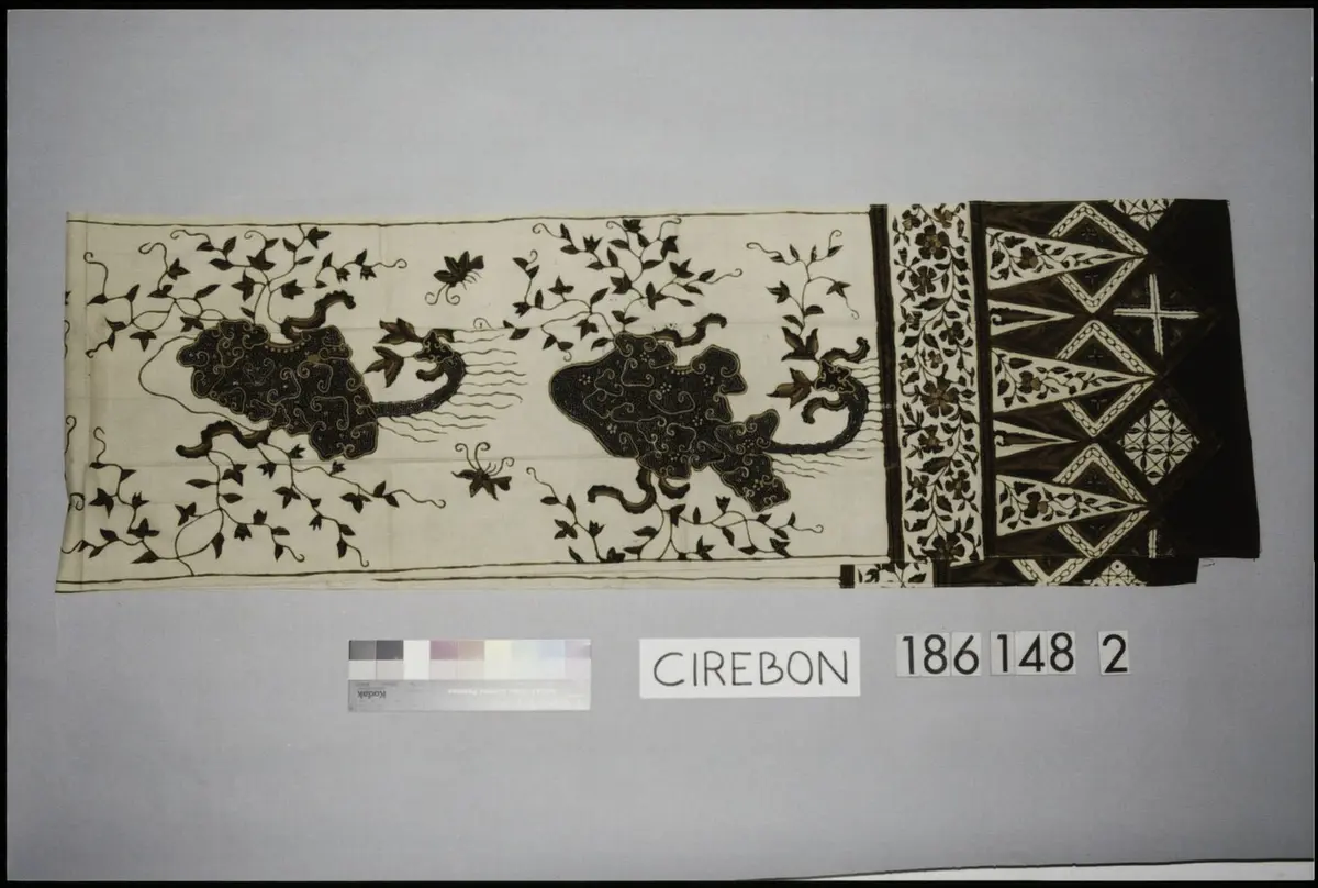 Schultertuch, Batik