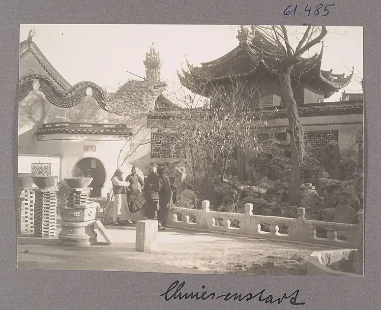 Shanghai. In der Nähe des Yu Gartens