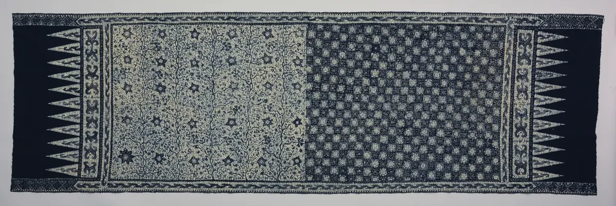 Schultertuch, Batik