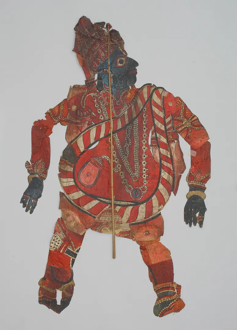 Schattenspielfigur König Janaka