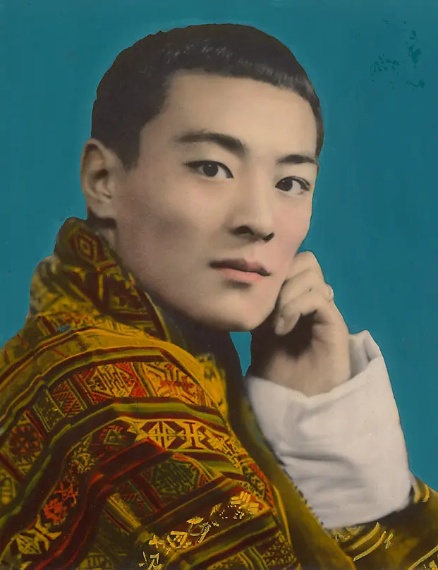 Portrait des 3. Königs von Bhutan, Jigme Dorje Wangchuck