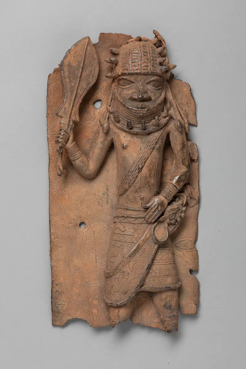 Relief Plaque: Dignitary with eben Sword