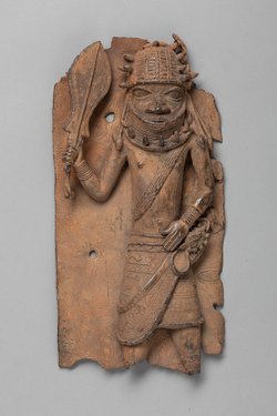 Relief Plaque: Dignitary with eben Sword