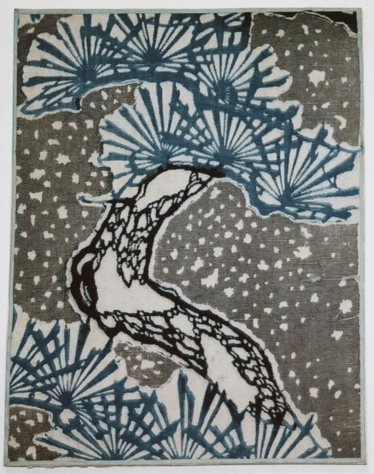 Stoffmuster Blaudruck