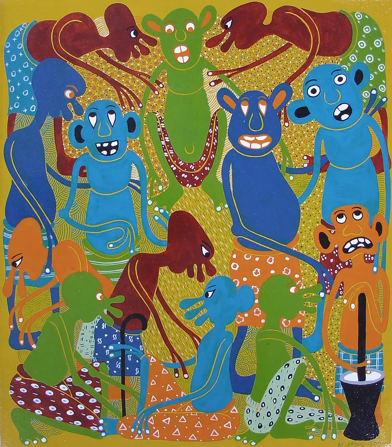 Malerei Signiert By Sayuki 2004.