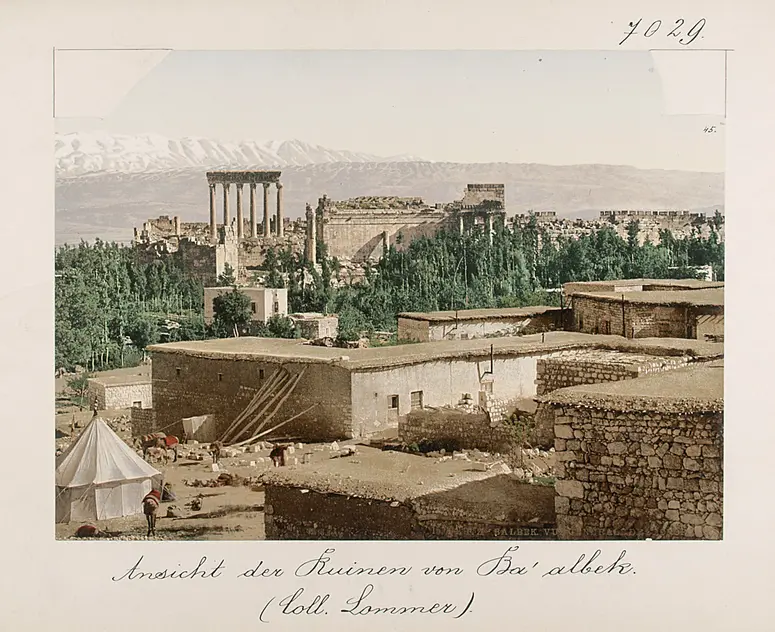Ansicht der Ruinen von Ba'albek