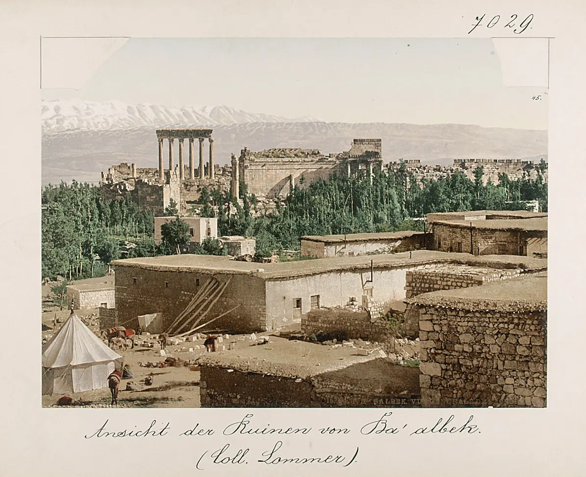 Ansicht der Ruinen von Ba'albek