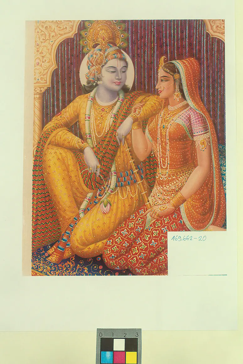 Andachtsbild: Radha und Krishna