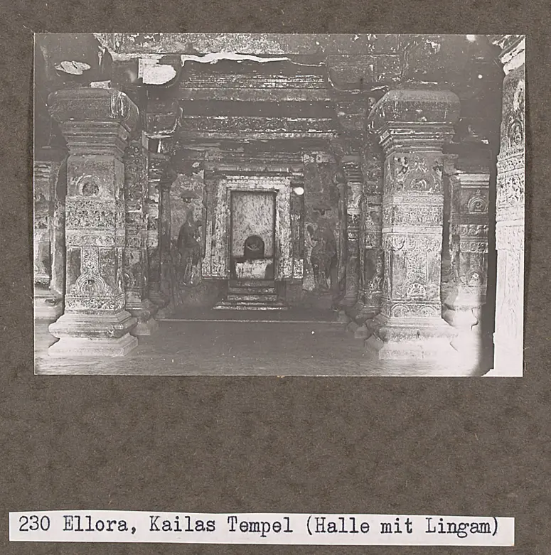 230 Ellora, Kailasa Tempel (Halle mit Lingam)