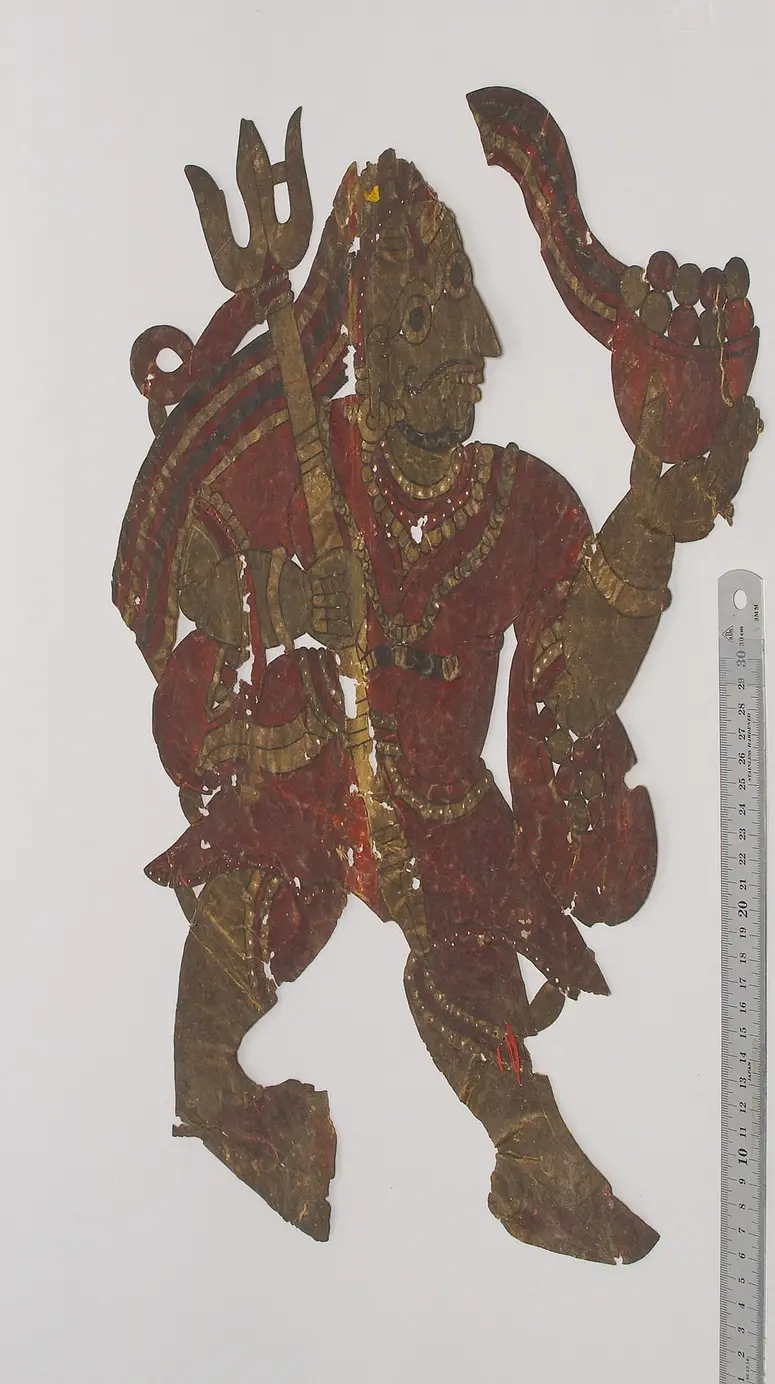 Schattenspielfigur Shiva