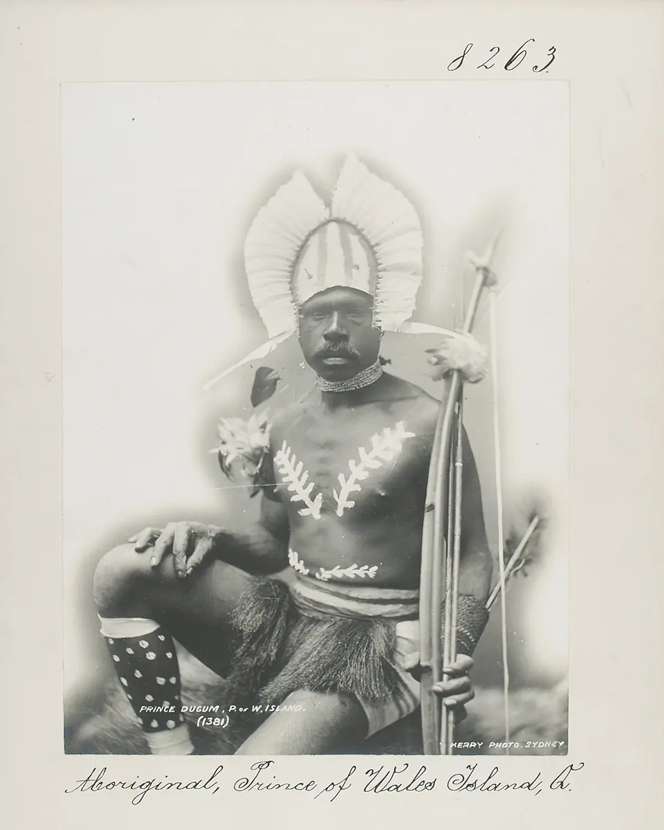 Aboriginal, Prince Dugum of Wales Island, Q[ueensland]