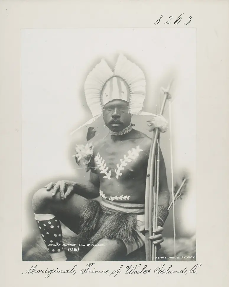 Aboriginal, Prince Dugum of Wales Island, Q[ueensland]
