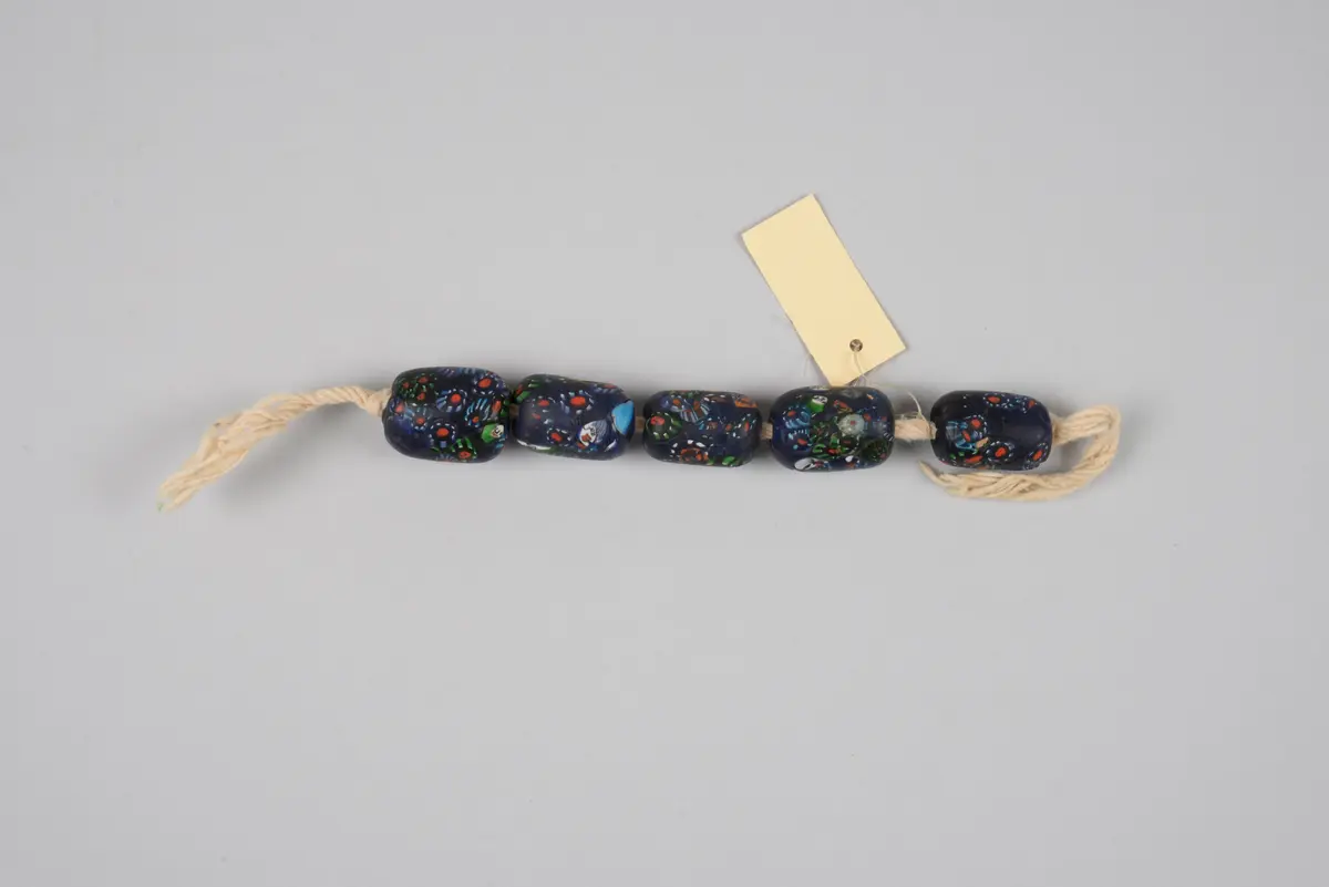 1 Strang Millefiori-Perlen (5 Stück)