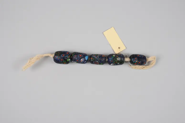 1 Strang Millefiori-Perlen (5 Stück)