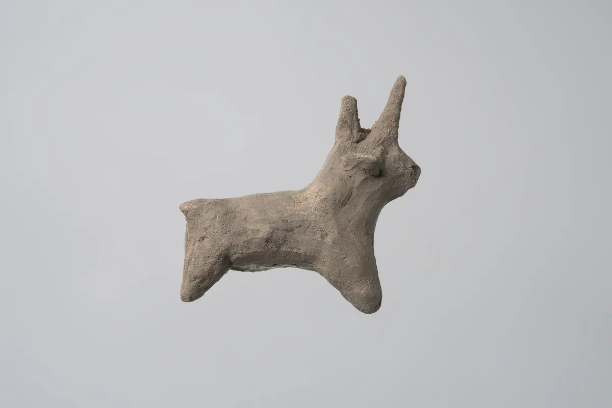 Lehmfigur: Büffel