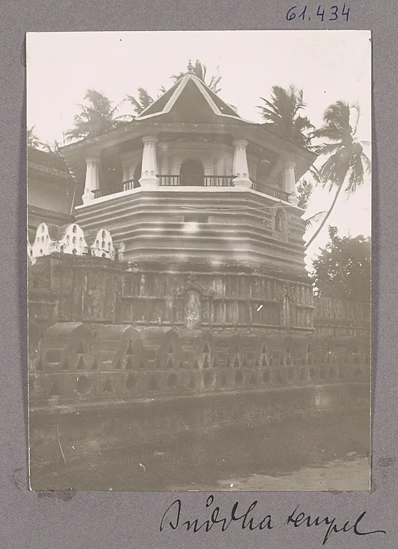 Kandy auf Ceylon. Buddhatempel