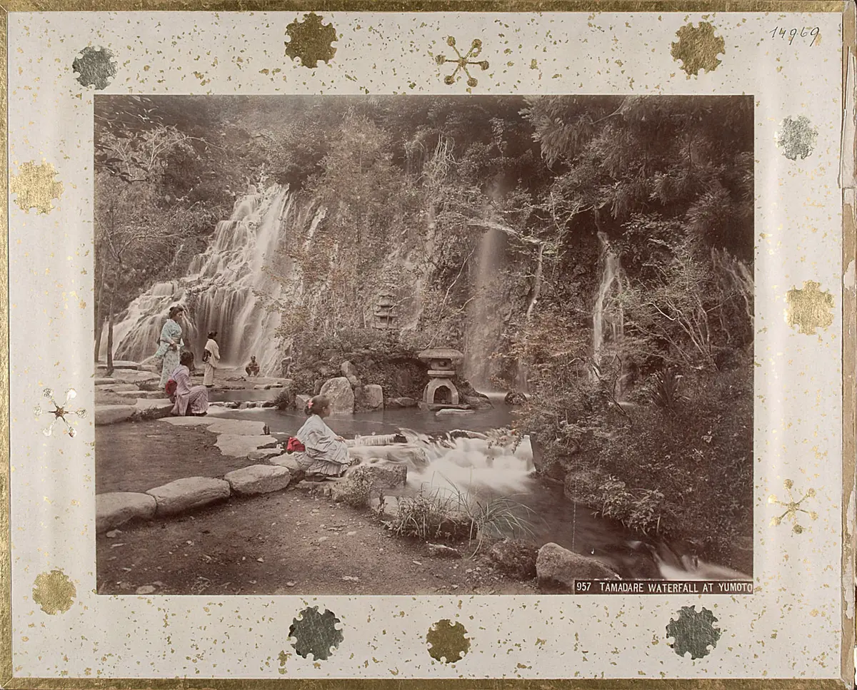 957. Tamadare Waterfall at Yumoto