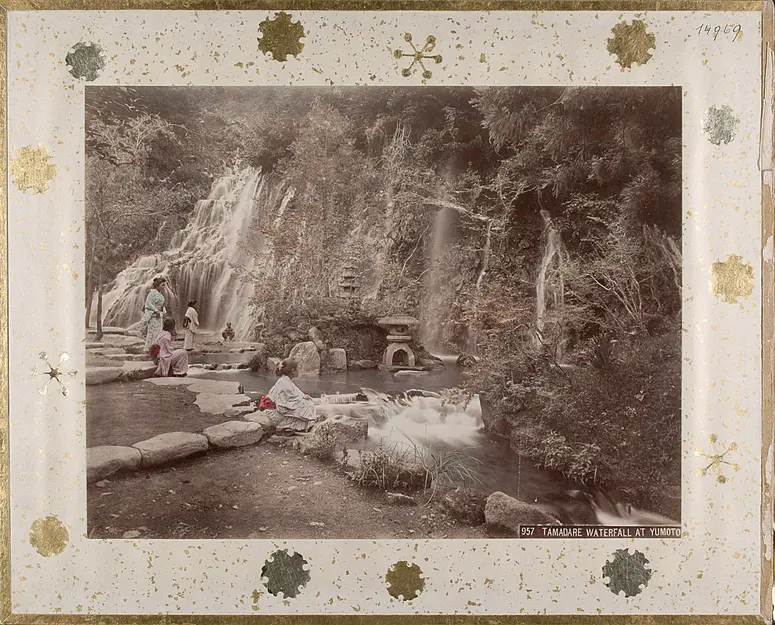957. Tamadare Waterfall at Yumoto