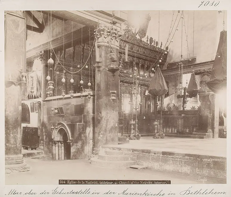 Bethlehem: Altar der Marienkirche oberhalb der Geburtsstelle