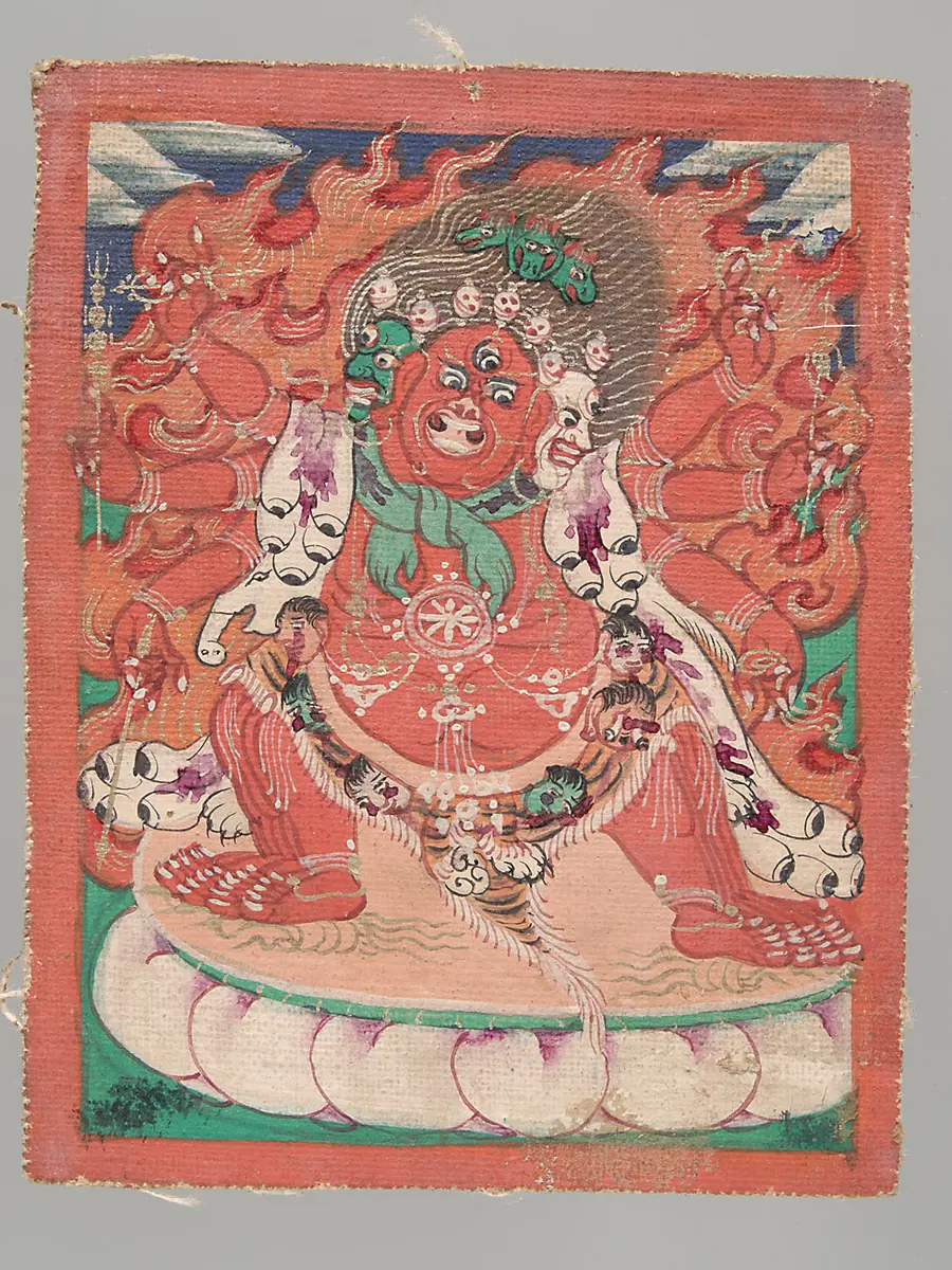 Ritualkarte (tsakli) Hayagriva
