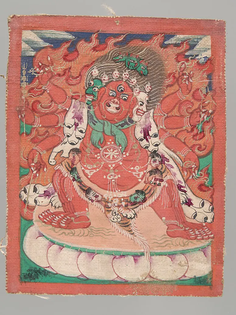 Ritualkarte (tsakli) Hayagriva