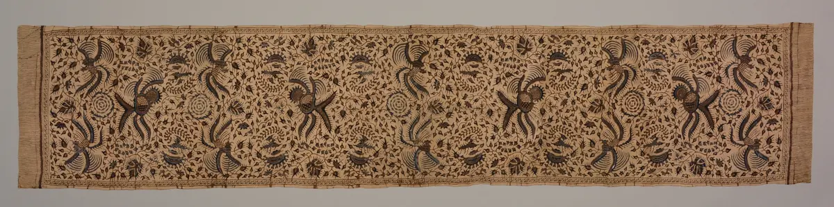 Schultertuch, Batik