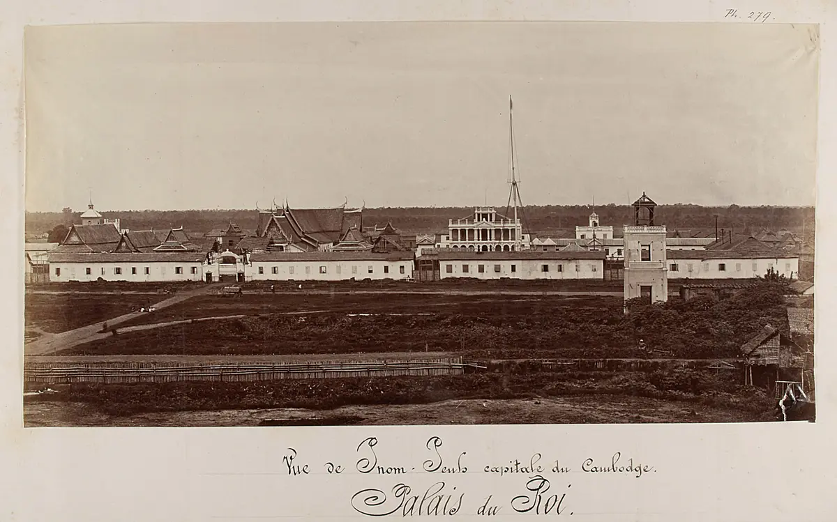 Ansicht von Pnom-Penh, der Hauptstadt, das Palais des Königs