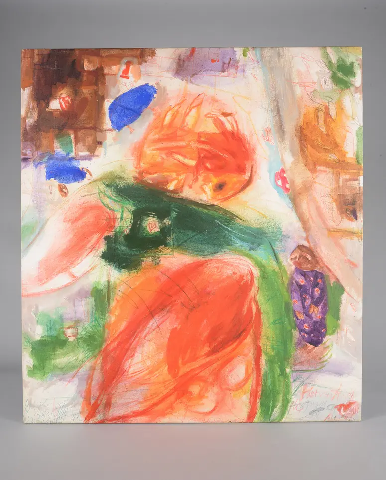 Portrait of an Angel with Red Wings