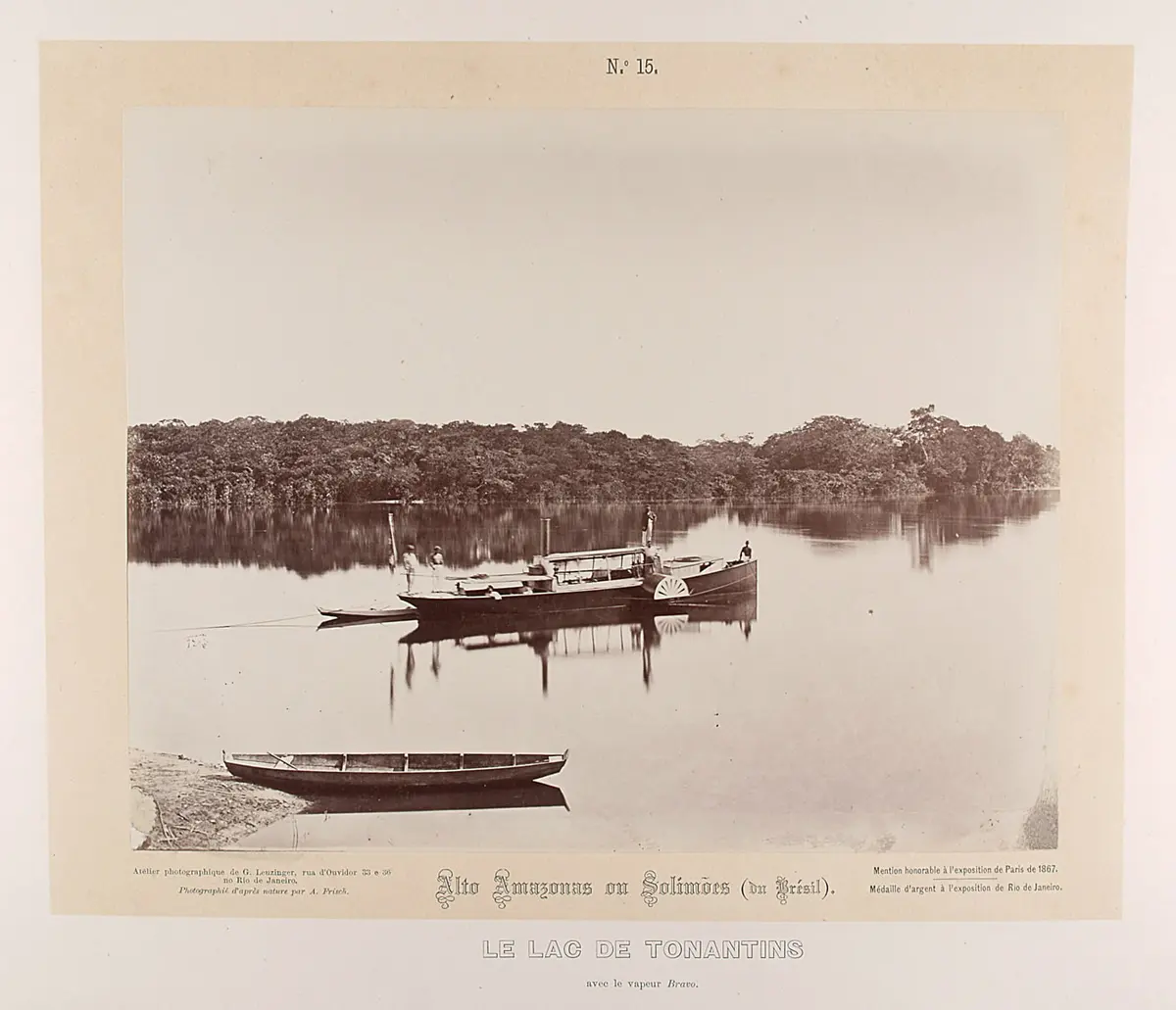 Der See von Tontantin mit dem Dampfschiff 