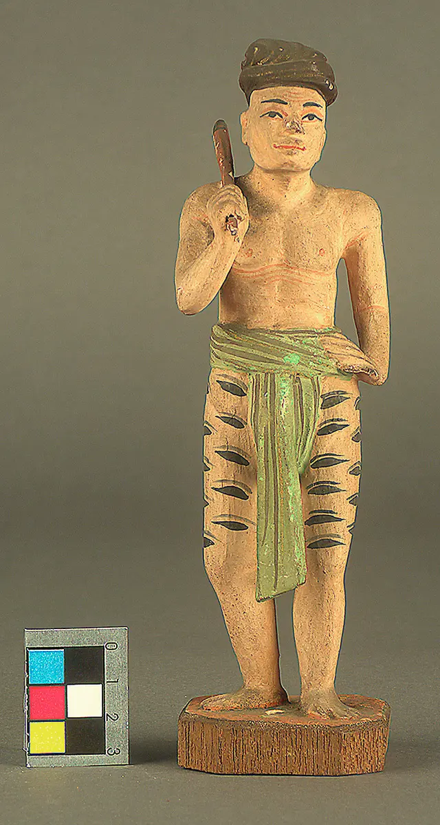 Holzfigur: Soldat