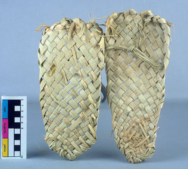 Strohsandalen, Diagonalgeflecht