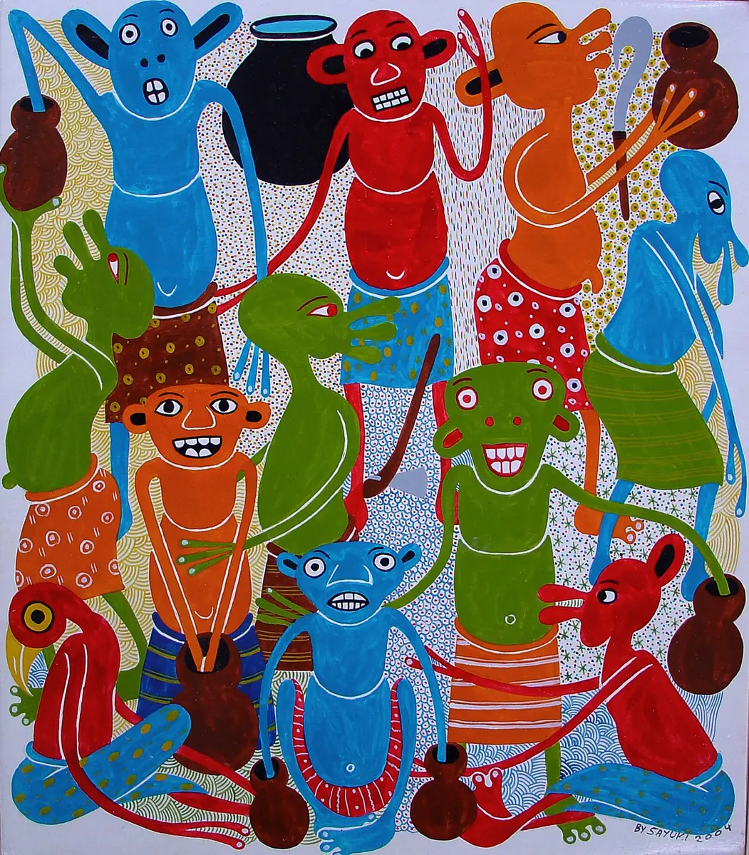 Malerei Signiert By Sayuki 2004.