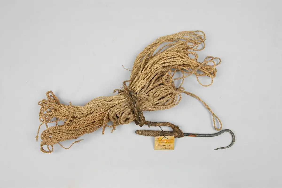 Schnüre und Haken zum Fischfang