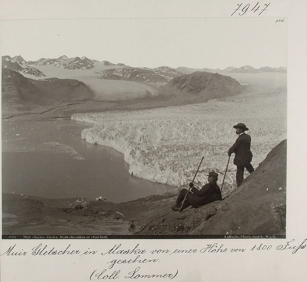 Der Muir Gletscher in einer Höhe von 1800 Fuß