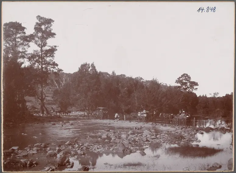 Australien, Durch den Wallendelly River. 25.V.1893