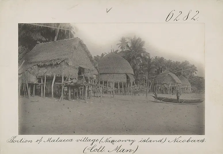 Portion of Malacca village (Nancowry island) Nicobars