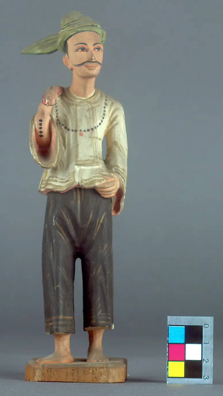 Holzfigur: Mann