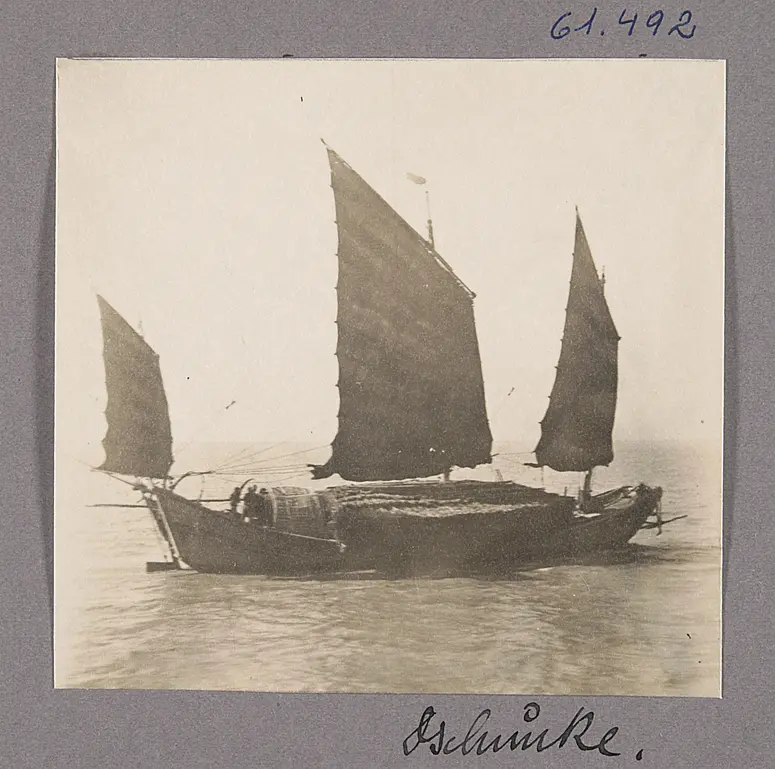 Der Yangtse. Dschunke