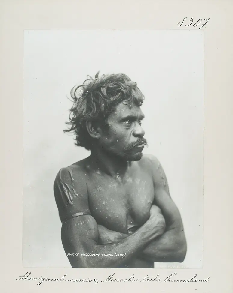 Aboriginal warrior, Miccoolin tribe, Queensland