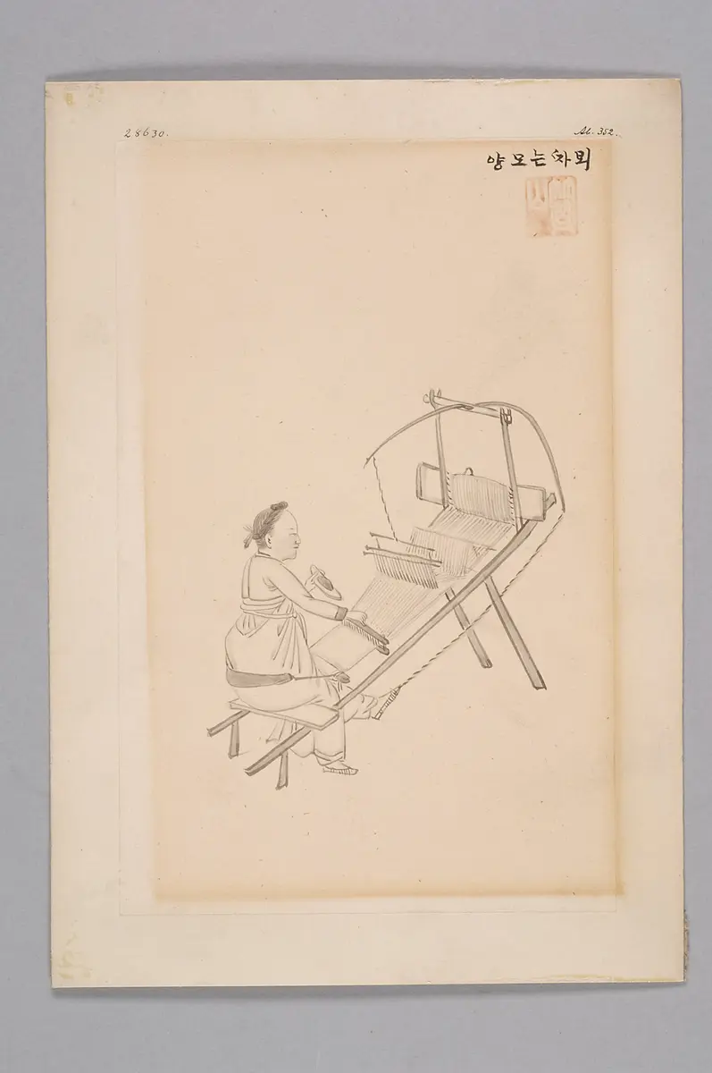 ink drawing by the workshop of Kim Jun-geun 김준근 金俊根 (Kisan 기산 箕山)